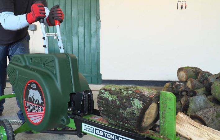 Portek Quiksplit Charger Electric Log Splitter 8.5-Ton Kinetic