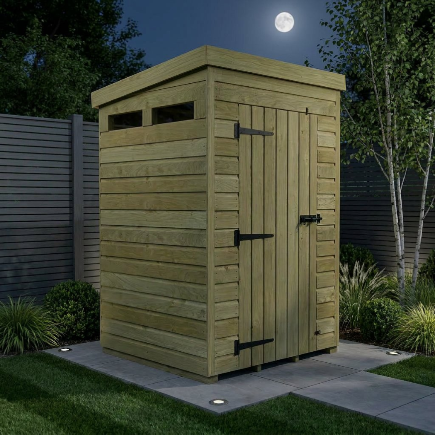 4 x 4 Security Pent Shed