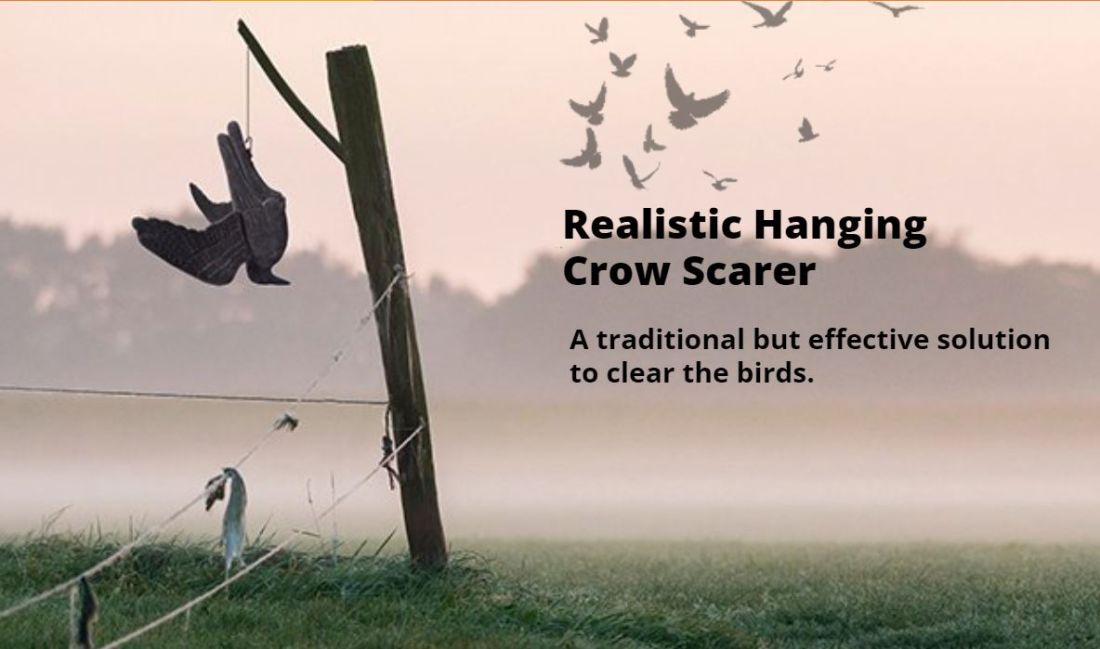 Portek Hanging Crow Bird Scarer