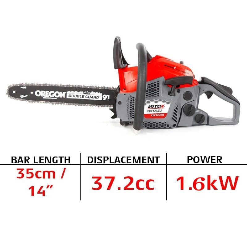 Mitox 385CSX Premium Petrol Chainsaw 35cm / 38.5cc
