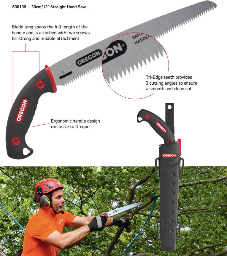 Oregon Japanese Arborist Straight Hand Pruning Saw 33cm