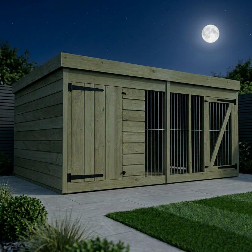 8 x 6 Dog Kennel And Run