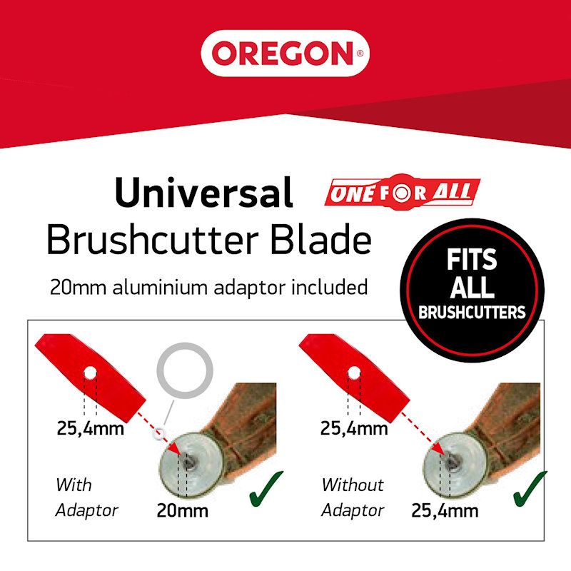 Oregon Universal 10in Tri-blade Brushcutter Blade 295493-0 - Large Areas of Soft Growth