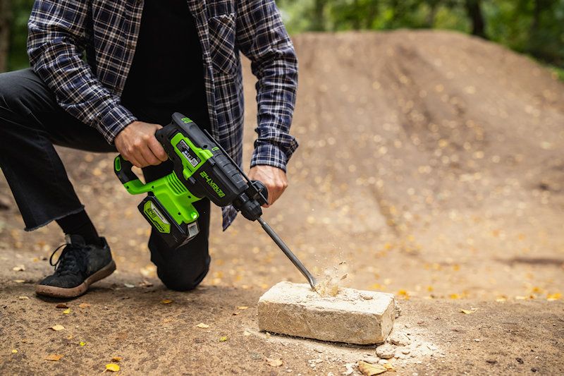 Greenworks GD24SDS2 24V 2J Brushless Hammer Drill (Tool Only)