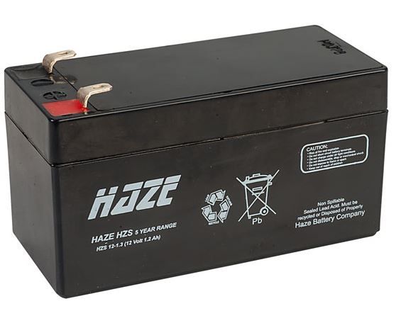 UNIVERSAL BATTERY 12v 1.3Ah 97 x 43.5 x 53 (LxWxH mm) T1 HZS12-1.3 UNIVERSAL BATTERY 12v 1.3Ah 97 x 43.5 x 53 (LxWxH mm) T1 HZS12-1.3