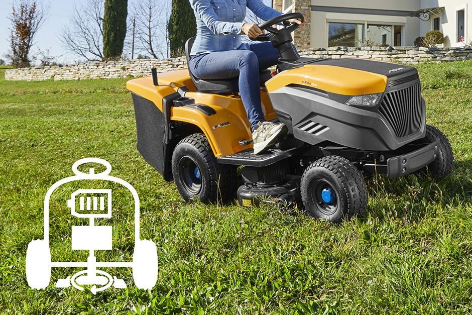 Stiga Estate 598e Premium Cordless Ride-On Lawnmower 98cm  48v 40Ah