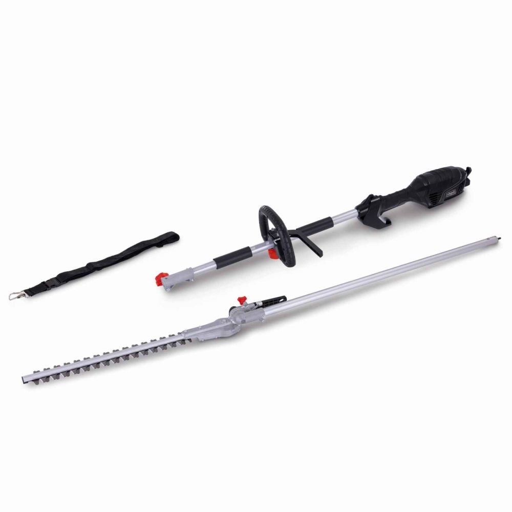 Scheppach ETHT1000 Long-Reach Hedge Trimmer, 1000W, 2.59m Reach, 410mm Cutting Length