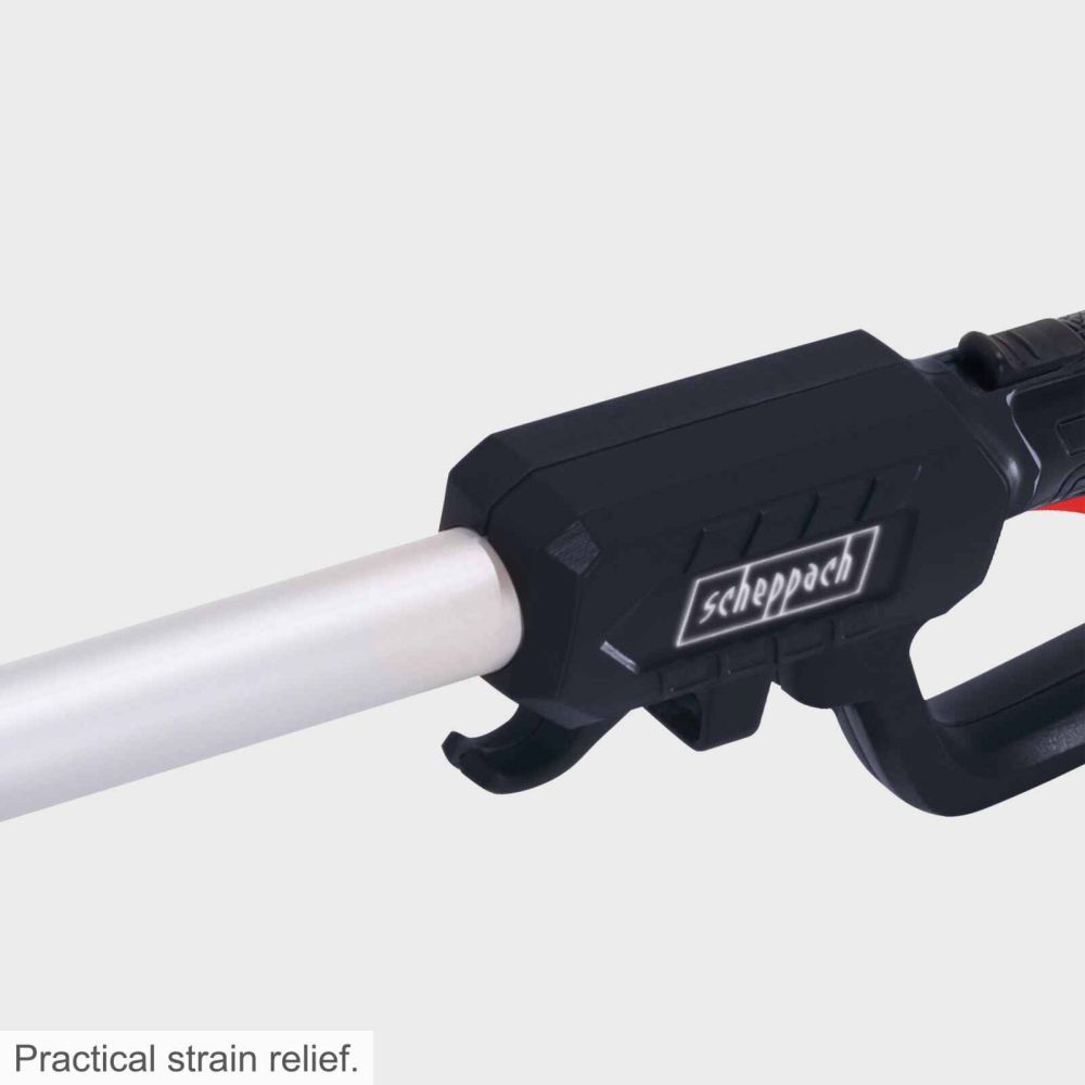 Scheppach ETHT500 Telescopic Hedge Trimmer, 500W, 2.16-2.9m Reach, 450mm Cutting Length