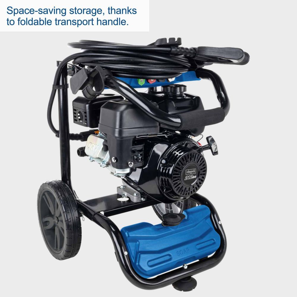 Scheppach HCP5000 Pressure Washer, 5.9hp Petrol Engine, 254 Bar, 590 L/h