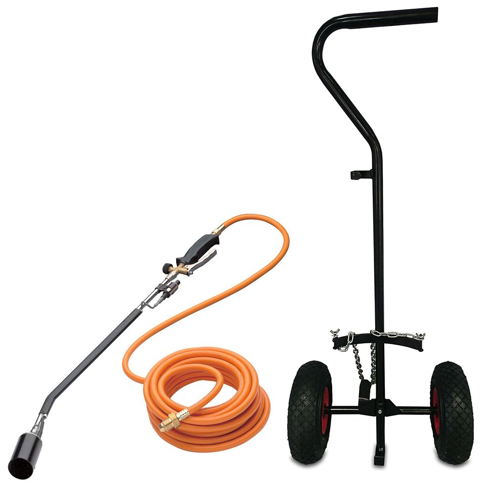 Sherpa Professional Gas Weed Burner and Trolley Kit