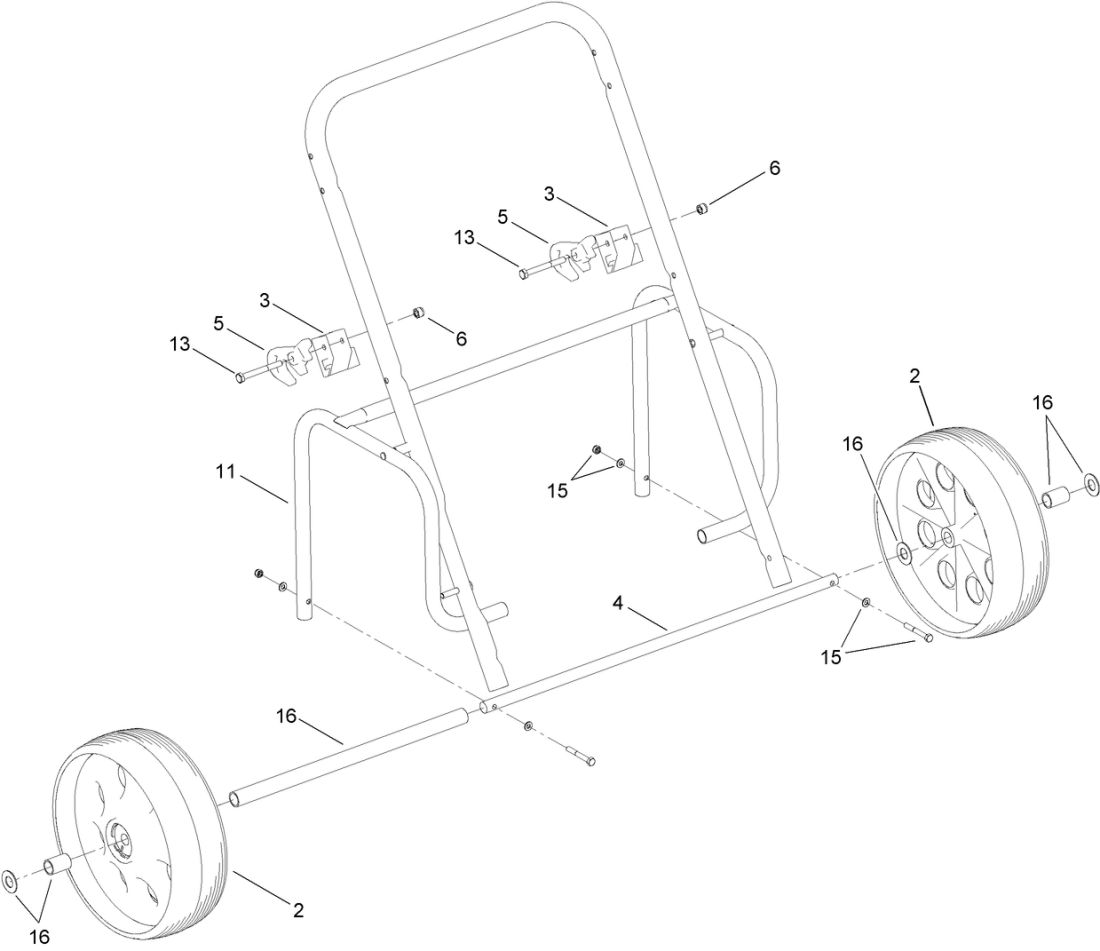 Toro 02622 Transport Wheel Kit for HoverPro 450, 500, 550 Toro 02622 Transport Wheel Kit for HoverPro 450, 500, 550