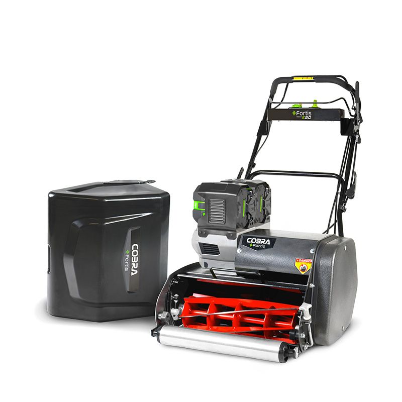 Cobra Fortis 20E Cordless Cylinder Mower 51cm KIT - 2x 6Ah Batteries & Quick Charger