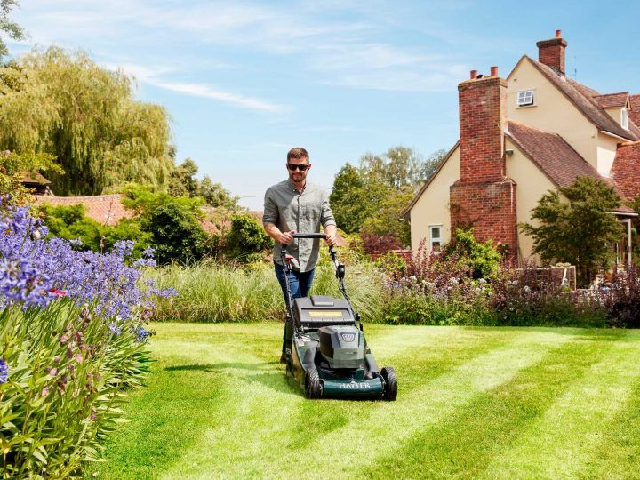 Hayter Harrier 48 Premium Rear Roller Cordless Lawnmower 48cm / 7.5Ah KIT
