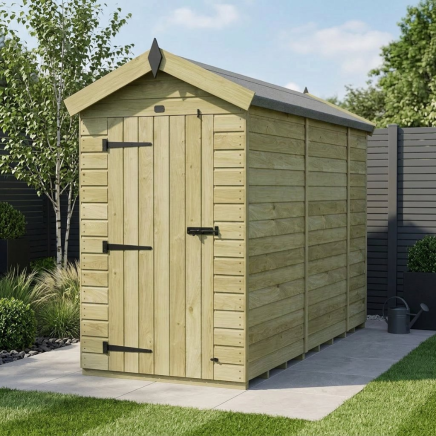 4 x 10 Apex Shed Single Door, No Windows