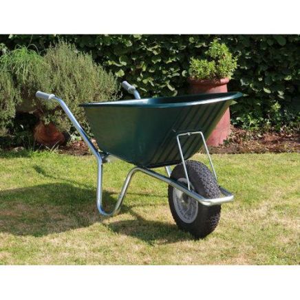 County Cruiser Garden Wheelbarrow Green 100ltr / Puncture Proof