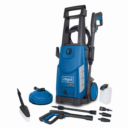 Scheppach HCE2400 Pressure Washer, 2400W, 180 Bar, 480 L/h, Accessory Kit