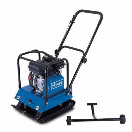 Scheppach HP1800S Wacker Plate Compactor, 5.6hp Petrol Engine, 23kN Force, 544x440mm Plate