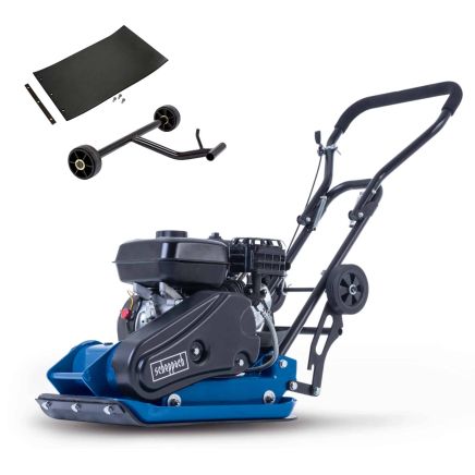 Scheppach HP2300S Wacker Plate Compactor, 5.6hp Petrol Engine, 13kN Force, 540x420mm Plate