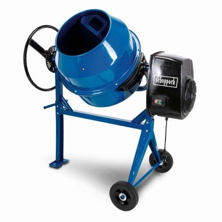 Scheppach MIX125 Cement Mixer, 550W, 125L Drum