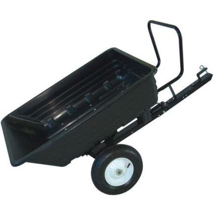 Handy 295kg Towed Poly Garden Utility Dump Cart Trailer for Ride-On