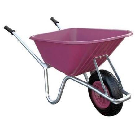 Burgundy Poly Wheelbarrow 90 litre