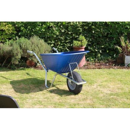 County Cruiser Garden Wheelbarrow Blue 100ltr / Puncture Proof