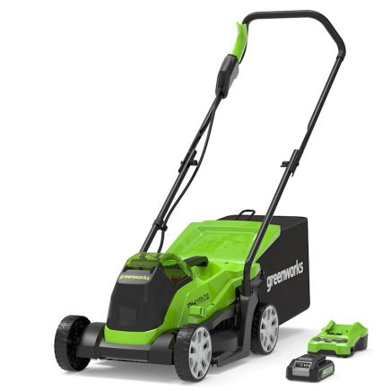 Greenworks GD24LM33K2 Cordless Lawn Mower KIT 24V / 36cm / 2Ah  Best Buy