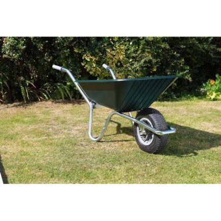 County Clipper Garden Wheelbarrow Green 90ltr