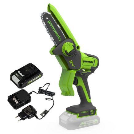Greenworks 24V Cordless Pruner KIT 10cm (2Ah Battery and Charger)