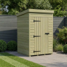 4 x 4 Pent Shed Single Door, No Windows