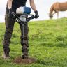 Scheppach EB2000 Earth Auger, 1.9hp Petrol Engine, 67.3Nm Torque, 800mm Drilling Depth, Variable Speed Control, 3 Drill Bits