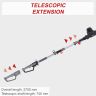 Scheppach ETHT500 Telescopic Hedge Trimmer, 500W, 2.16-2.9m Reach, 450mm Cutting Length