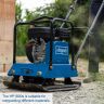 Scheppach HP1800S Wacker Plate Compactor, 5.6hp Petrol Engine, 23kN Force, 544x440mm Plate