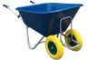Big Blue Twin-Wheel Barrow with Flatproof Tyres 280L (Flatpack)