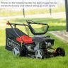 Scheppach MP132-42 Lawnmower, 3.3hp Petrol Engine, 42cm Cutting Width, 75mm Cutting Height, 45L Collection Bag