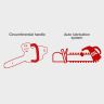 Scheppach PCS26 Pruning Chainsaw, 0.95hp Petrol Engine, 10" ProCut Bar, 210mm Cutting Capacity, Easy-Start