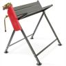 Handy Galvanised Metal Saw Horse with Chainsaw Mounting Bracket