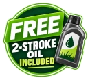 Free 2-stroke oil included