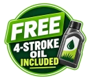 Free 4-stroke oil included